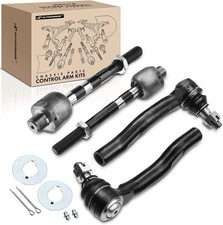 A-Premium Set of 4, Front Inner & Outer Tie Rod End Kit, Compatible with Nissan