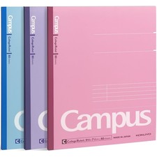 Composition Notebooks, 3 Pack Campus 9-3/4" x 7-1/2" Comp Book with College R...