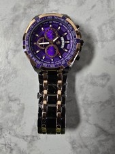 45mm Chronograph-Style Watch with Tachymeter Bezel.new Quartz Movement