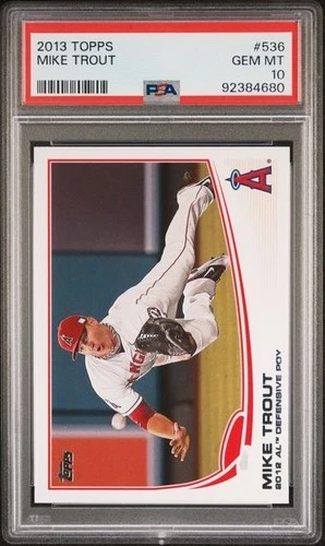 2013 Topps #536 Mike Trout PSA 10 Gem Mint