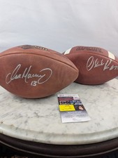 Lote De Colección NFL 2 Balones Firmados Dan Marino Miami Dolphins Autenticados + #75