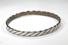 Vintage 6mm Wide Mexico 925 Sterling Silver Bracelet BRAIDED TWISTED 17.2 Grams