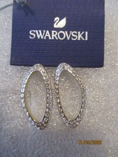 Swarovski boucles d'oreilles argenté doré  strass clous