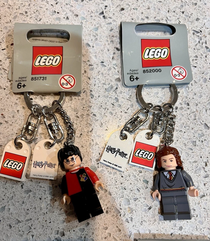 Lego Minifigure Keychain Set: Harry Potter, Hermione, Hagrid, Dumbledore, Snape - Image 2 of 4