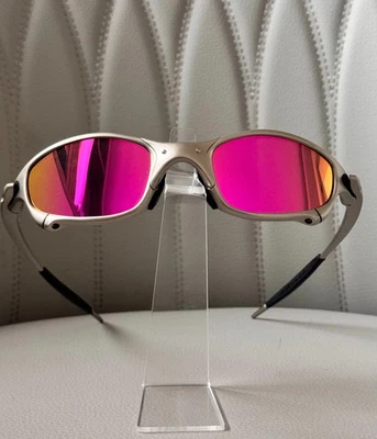 Oakley Juliet 1.0 X-Metal Style Silver Polarized Sunglasses – Rose Lens – NEW! - Photo 1/4