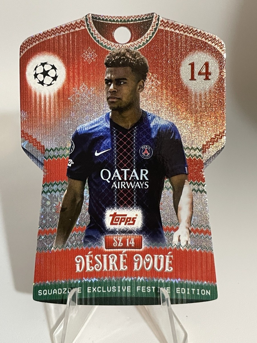 Desire Doue Festive Squadzone Topps Match Attax 2025/2026 PSG 25