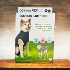 Suitical Recovery Suit for Dogs - Dog Surgery Recovery Suit, XL Black/Blue 