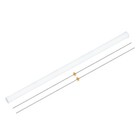 2 Pcs 750mm Tr4X1 Power Screw with Brass Nuts and Plastic Tube, Silver