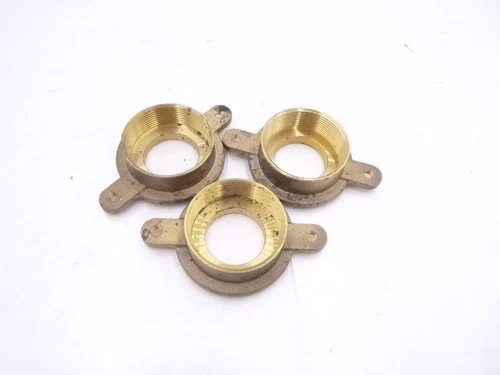 3 Pack Jones Stephens 2" IPS x 4-1/2" Brass Urinal Flange F10005 IPS SEE DESC - Picture 1 of 3