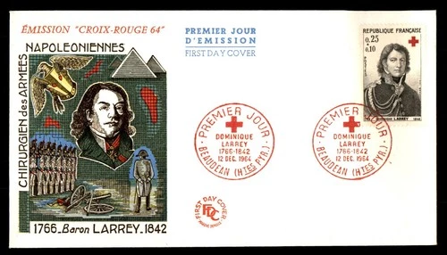 Mayfairstamps France FDC 1964 Red Cross Baron Larrey army surgeon First Day Cove