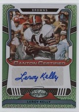 2023 Certified Canton Signatures Mirror Green 4/5 Leroy Kelly Auto HOF uk2