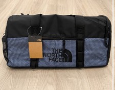 The North Face Medium Duffel Bag Black Blue Travel Gym Holdall Weekend Bag