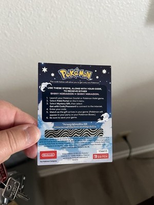 Shiny Koraidon Or Miraidon Pokemon Scarlet Violet Code Card - Gamestop |  eBay