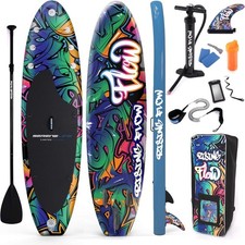 SereneLife Inflatable Stand Up Paddle Board Open Box 