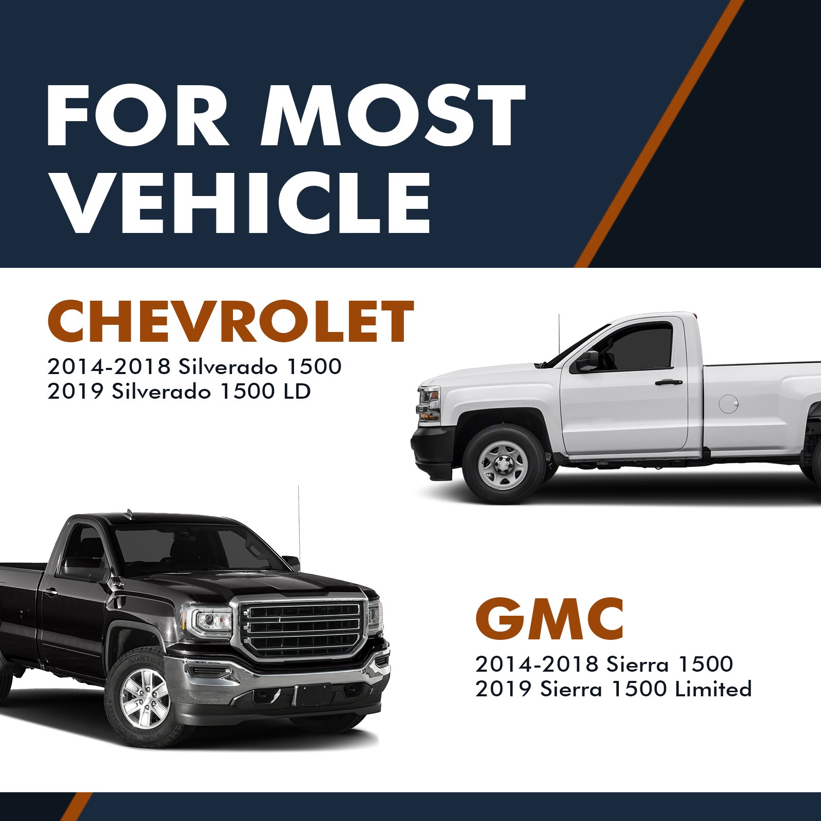 Set Front Quick Complete Strut-Rear Shock For 2014-2018 Chevrolet Silverado 1500