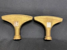 Antique The "Ross" No.10 Solid Brass Garden Nozzle Hose Attachment Pair, NOS!!!