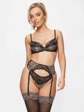 ann summers Infatuation Animal Multi Colour Suspender Belt Large 16 18