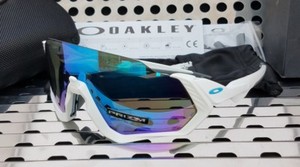 oakley flight jacket polished white