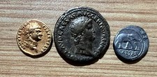 X3 Roman Empire Coin Drachm, Unknown Roma Coin, WRL Coin, REPRODUCTION
