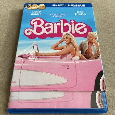 Barbie (Blu-ray & Digital 2023 + WB100 Slipcover) Margot Robbie Ryan Gosling Ken