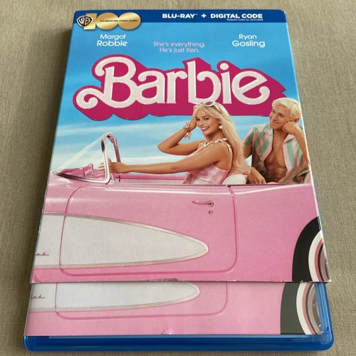 Barbie (Blu-ray & Digital 2023 + WB100 Slipcover) Margot Robbie Ryan Gosling Ken