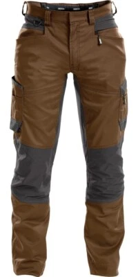 Pantalón de trabajo Dassy con Stretch Helix PESCO41 marrón arcilla/gris antracita