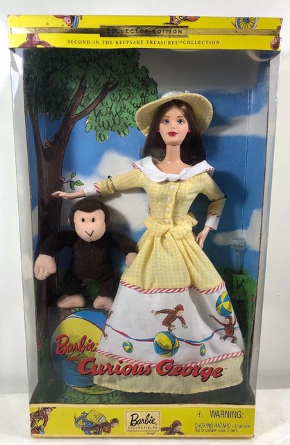 curious george barbie doll value