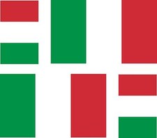 4x italy italian italia flag decals sticker car vinyl helmet