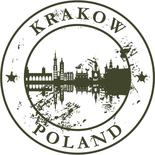 Krakow Poland Europe Travel Retro Rubber Stamp Car Bumper Sticker Decal - Picture 1 of 1
