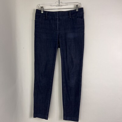 New York & Company Jeans Women's Size 4 Skinny Ankle Dark Wash Lightweight Denim