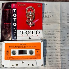 TOTO IV JAPAN CASSETTE TAPE 20KP775 w/ PS flap torn  INSERT Africa 1982 issue