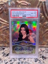 Kim Kardashian 2009 Spectrum of Stars Rookie Card PSA Grade 8 **CHEAPEST PSA 8**