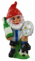 Gartenzwerg Deko Garten Figur Zwerg FußBallspieler Aus Kunststoff H 32 Cm