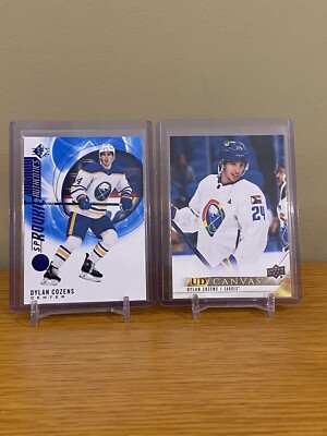 Dylan Cozens 2 card lot | SP Rookie Authentics & UD Canvas | Rookie card