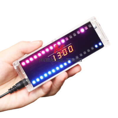 DIY Digital Clock Kit Voice Control Music Spectrum Display LED Electronic Kit