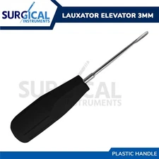 Dental Lauxator Elevator Plastic Handle 3mm Surgical Extraction German Grade