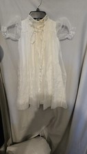 Vintage Girls Christening/Baptism Gown W/Slip, Robe, Hat, Panties  Blanket 6 Pc