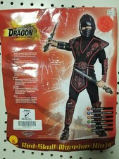 Halloween Costume Boys Brotherhood of Dragon Ninja RED Medium or Gold Large NEW