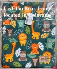 9" x 11" Duck Green Zoo Book Sleeve w/Zipper Book Protector Book Covers