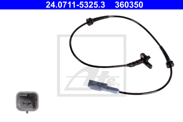 ATE Sensor DrehzahlfüHler Vorne FüR Peugeot 307 3A/C 3H 3E CitroëN C4 Coupe La_-image