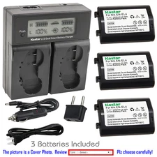 Kastar Battery LCD Dual Fast Charger for Nikon EN-EL4a MH-22 & Nikon Camera D3S
