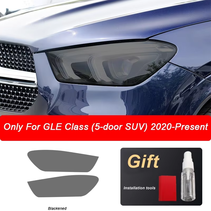 Precut Headlights Protection Film Accessories Repair Stickers For Benz GLE Class