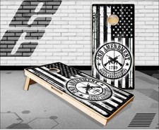 2nd Amendment Black Flag Cornhole Boards Bean Bag Toss Game