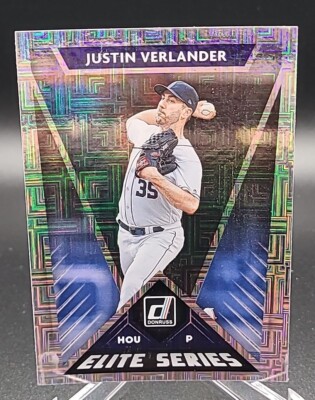 2020 Donruss Elite Series JUSTIN VERLANDER Vector Parallel #E-7 Houston Astros