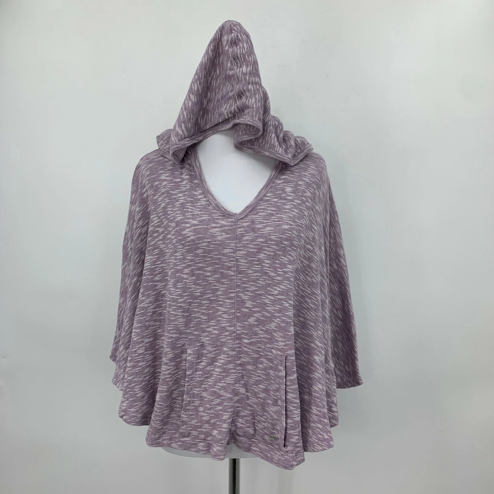 alo-yoga crop poncho dolman sleeves sweater hoodie