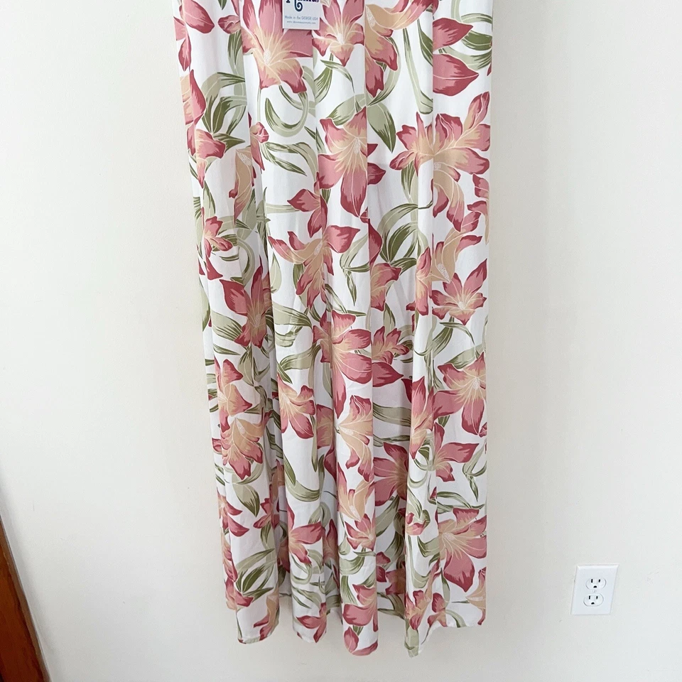 Show Me Your Mumu 百合女士长裙白色/粉色花卉印花 S 码全新 — 第 3/4 张图片