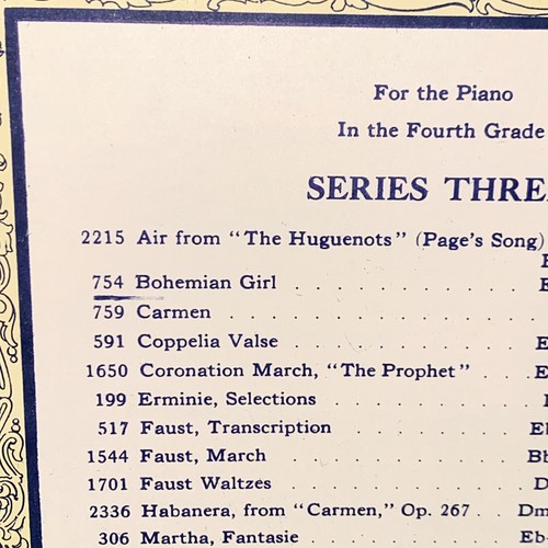 Vintage Gems From The Operas Bohemian Girl Piano Sheet Music - Picture 13 of 14