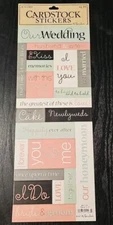 The Paper Studio Cardstock Stickers Our Wedding Item#215137