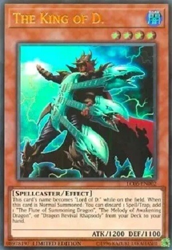 Yugioh - The King of D. - Limited Edition Ultra Rare NM - Free Holo Card