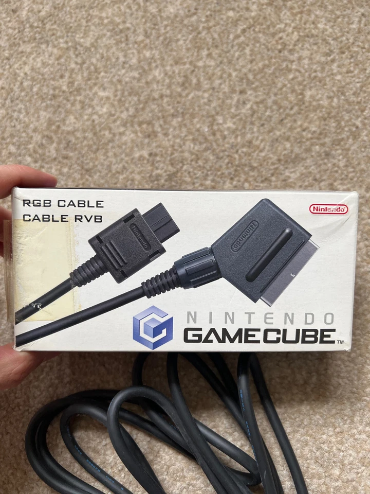 Official Nintendo Scart RGB Cable Boxed Complete GameCube DOL-013 Half Sealed! - Image 2 of 4